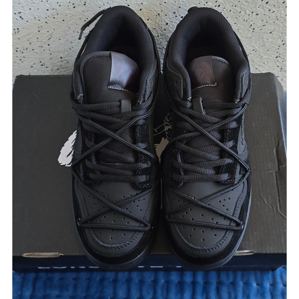 O-VER-DOSE DRKANGL Dunks Triple‎ Black Sneakers Mens Size 8 EU 42 OVD Shoes